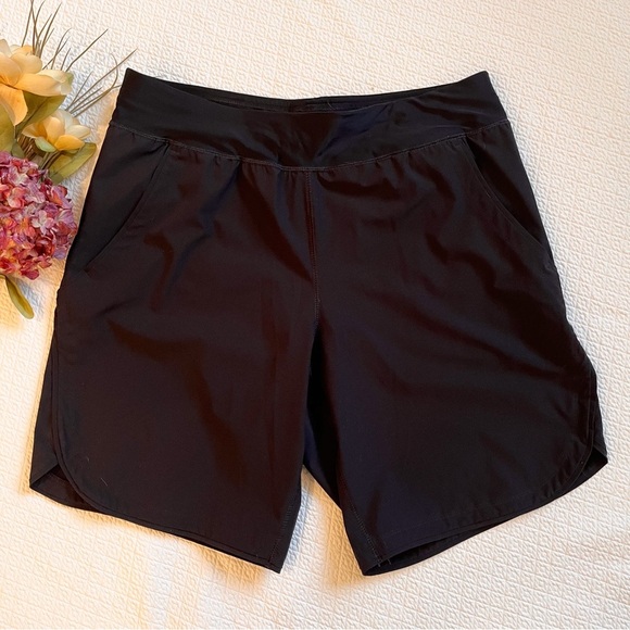 Lands’ End Black 9” Board Shorts with Panty Swim Shorts Size 14 - Picture 3 of 9